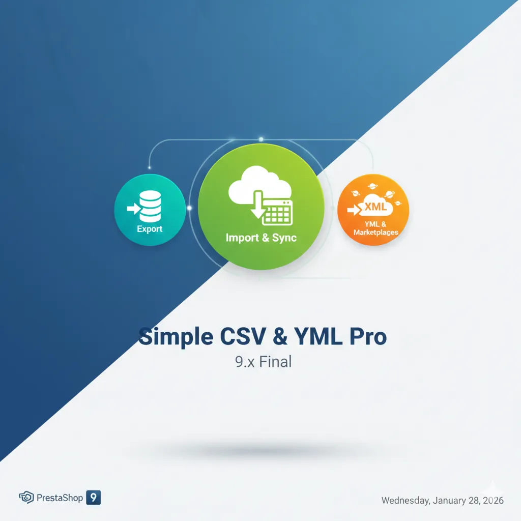 Simple CSV & YML Pro Prestashop 9.x Multi-Lang