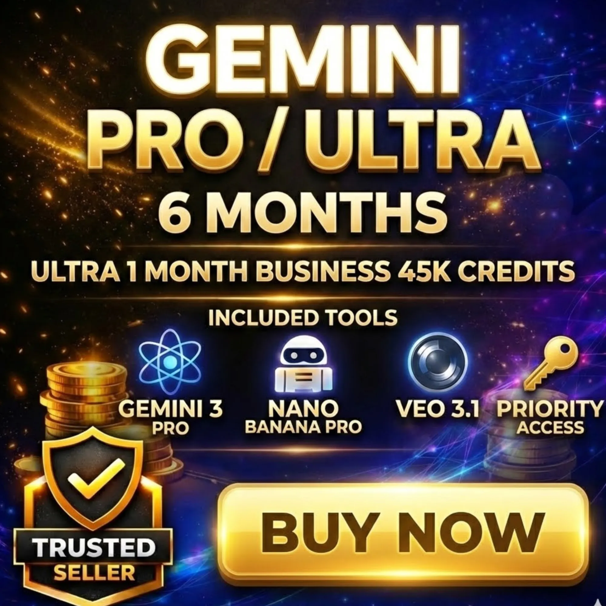 Google AI ULTRA/PRO + VEO 3 | 45k AI Credits  |Nano Banana Pro