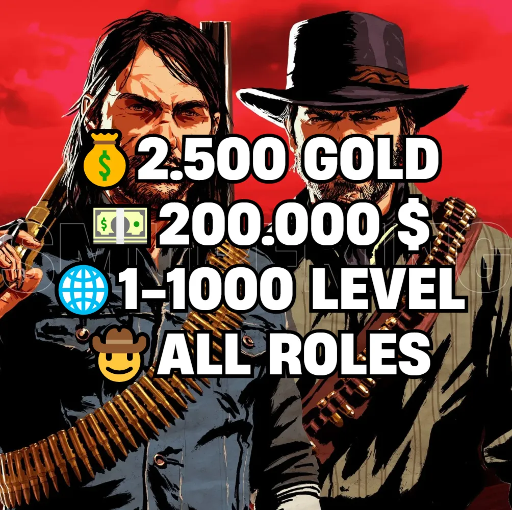 RDO • ВСЕ РОЛИ ДО 30/20 + 2.500 ЗОЛОТА + 200.000 $ + 1-1000 УРОВЕНЬ НА ВЫБОР • RDR2