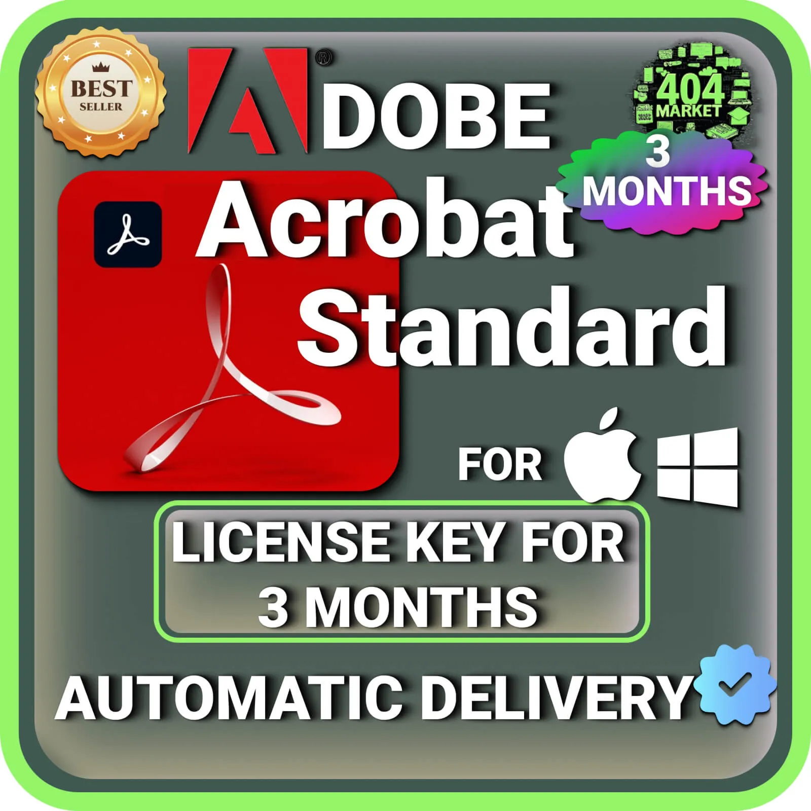 Adobe Acrobat Standard 3 МЕСЯЦА ГЛОБАЛЬНЫЙ КЛЮЧ - irongamers.ru