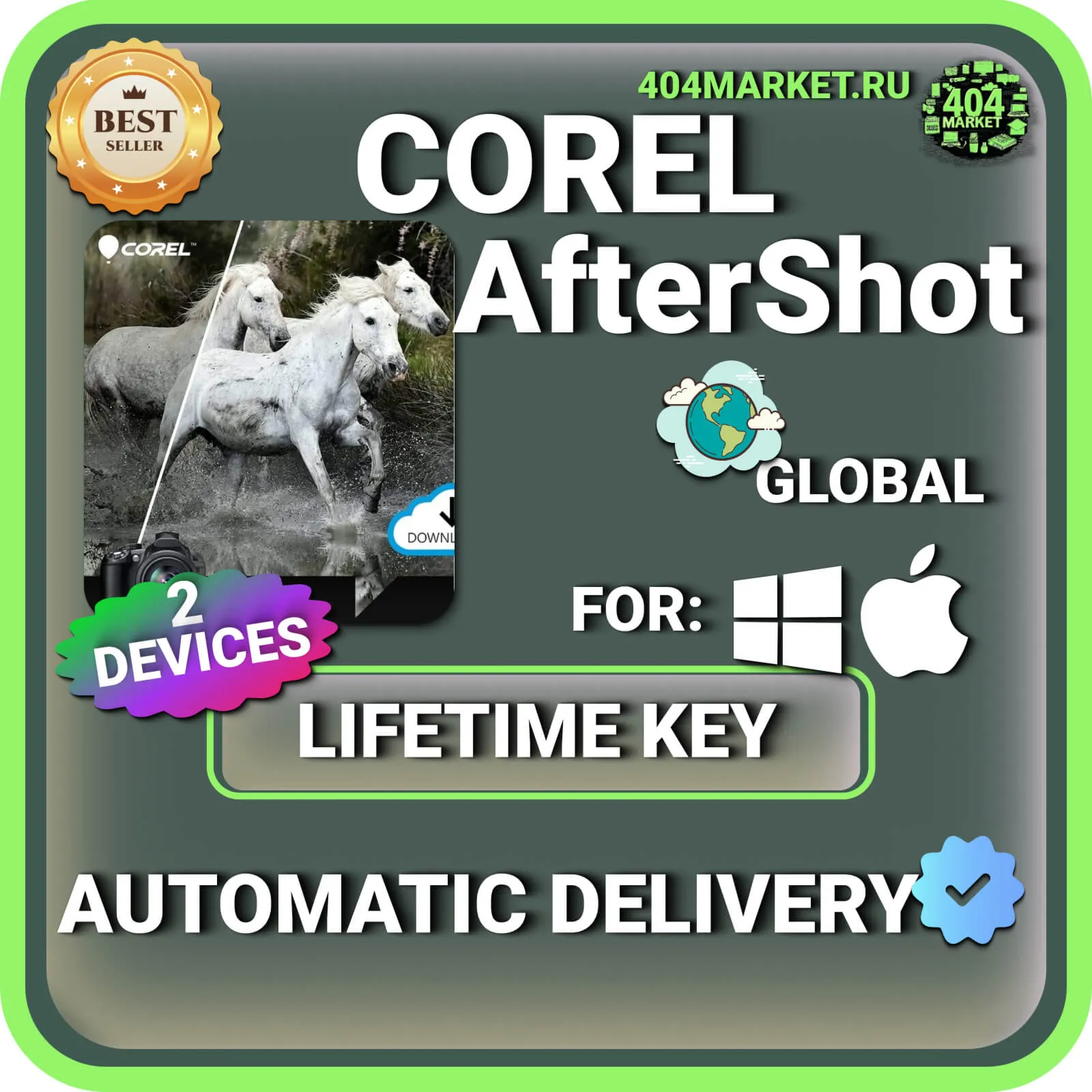 Corel AfterShot Pro 3 пожизненный ключ активации ( глобальный ) для Windows\Mac