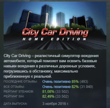 City Car Driving АВТОДОСТАВКА STEAM РОССИЯ - irongamers.ru
