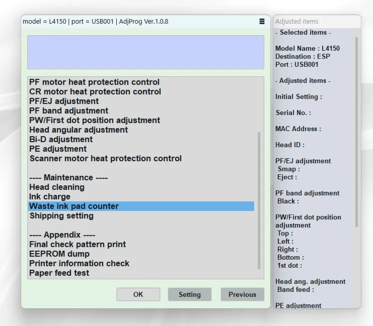 Сброс EPSON AdjProg L4150L4151L4153L4156L4158L4160L4163L4165L4166L4167L4168L4169 - irongamers.ru