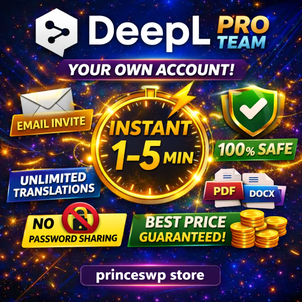 ⭐Быстрый доступ DEEPL PRO TEAM | ВАШ АККАУНТ | 1 мин - irongamers.ru