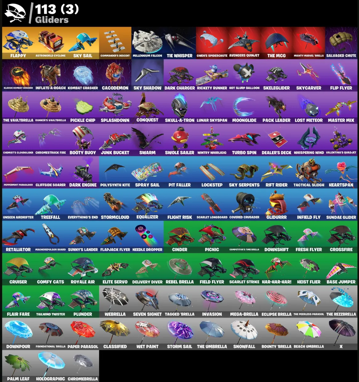 FN (ВСЕ ПЛАТФОРМЫ) 118 скинов (24 платных)