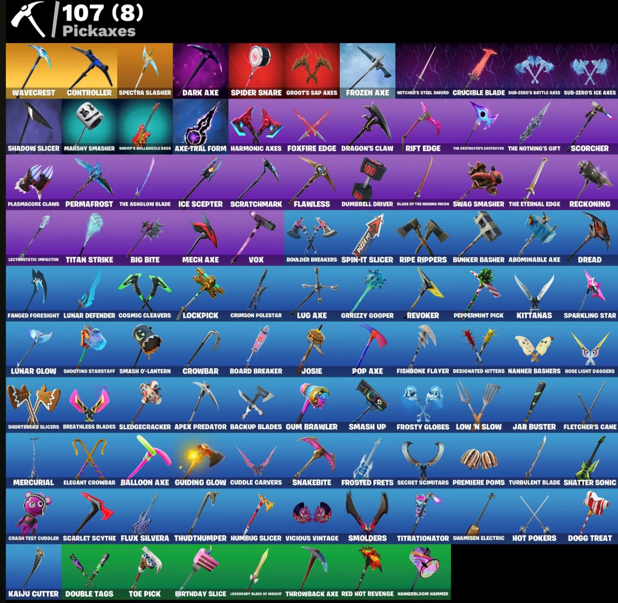 FN (ВСЕ ПЛАТФОРМЫ) 118 скинов (24 платных)