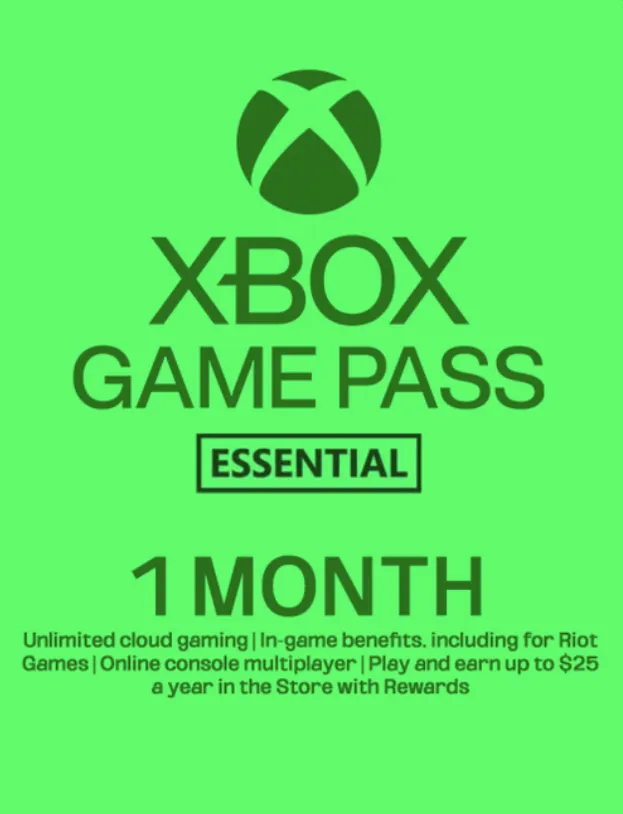 XBox GamePass essential (Core) India 1 Month Subscription Key