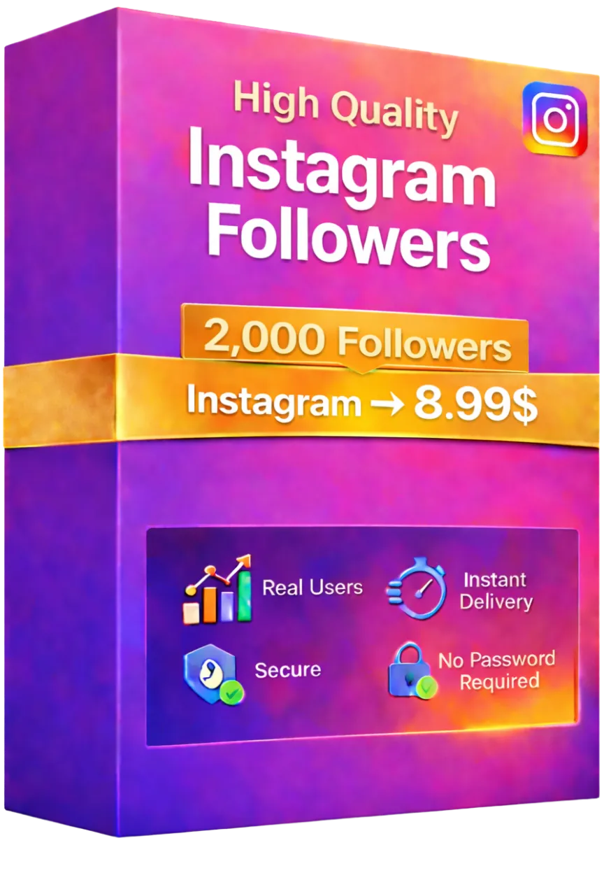 2000 подписчиков Instagram - 100% реальные аккаунты - Отличное качество
