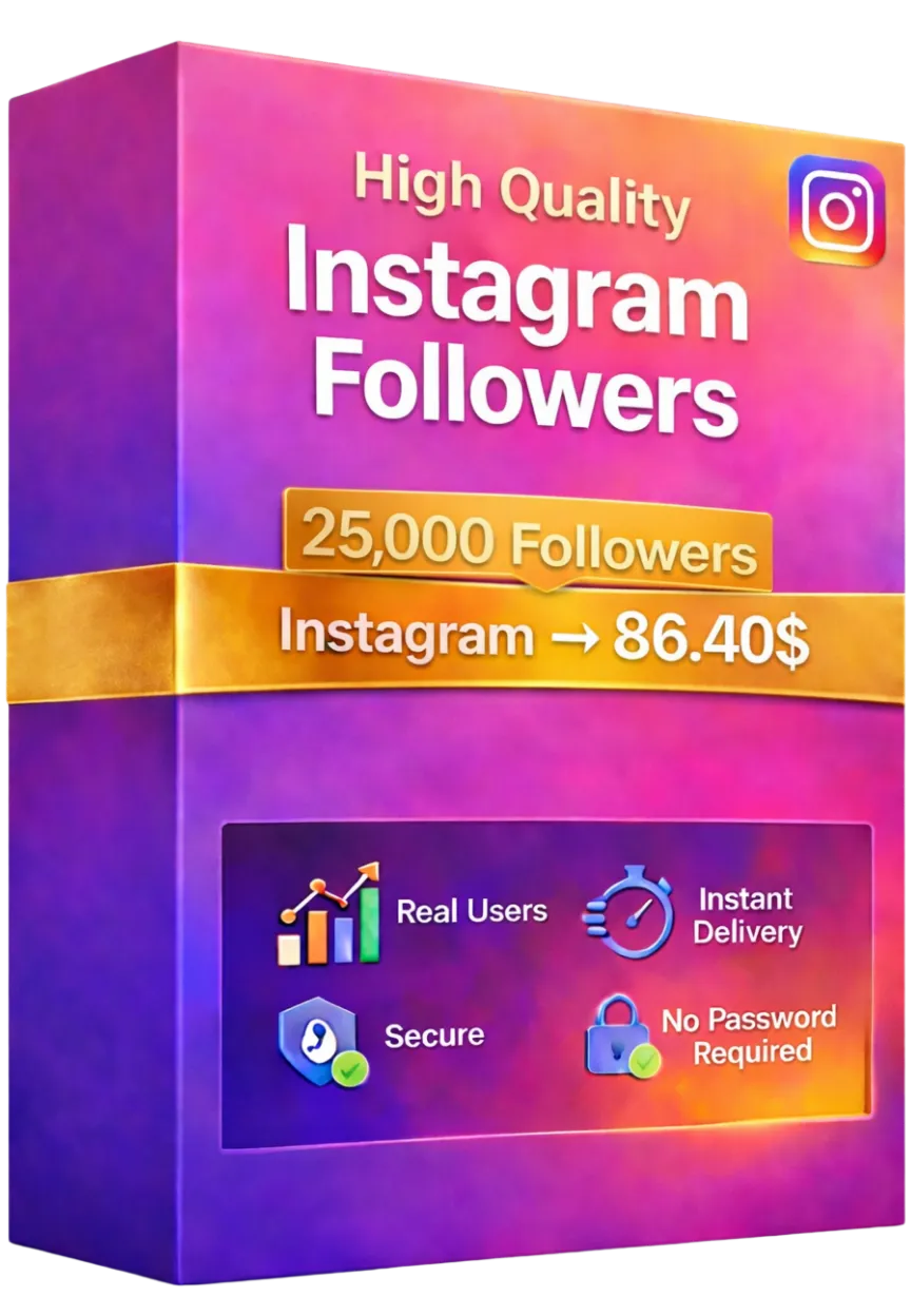 25,000 подписчиков Instagram + 10,000 БЕСПЛАТНЫХ просмотров – Быстро и стабильно