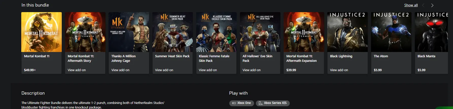 Mortal Kombat 11 Ultimate + Injustice 2 Leg. Edition Bundle XBOX КЛЮЧ🔑 