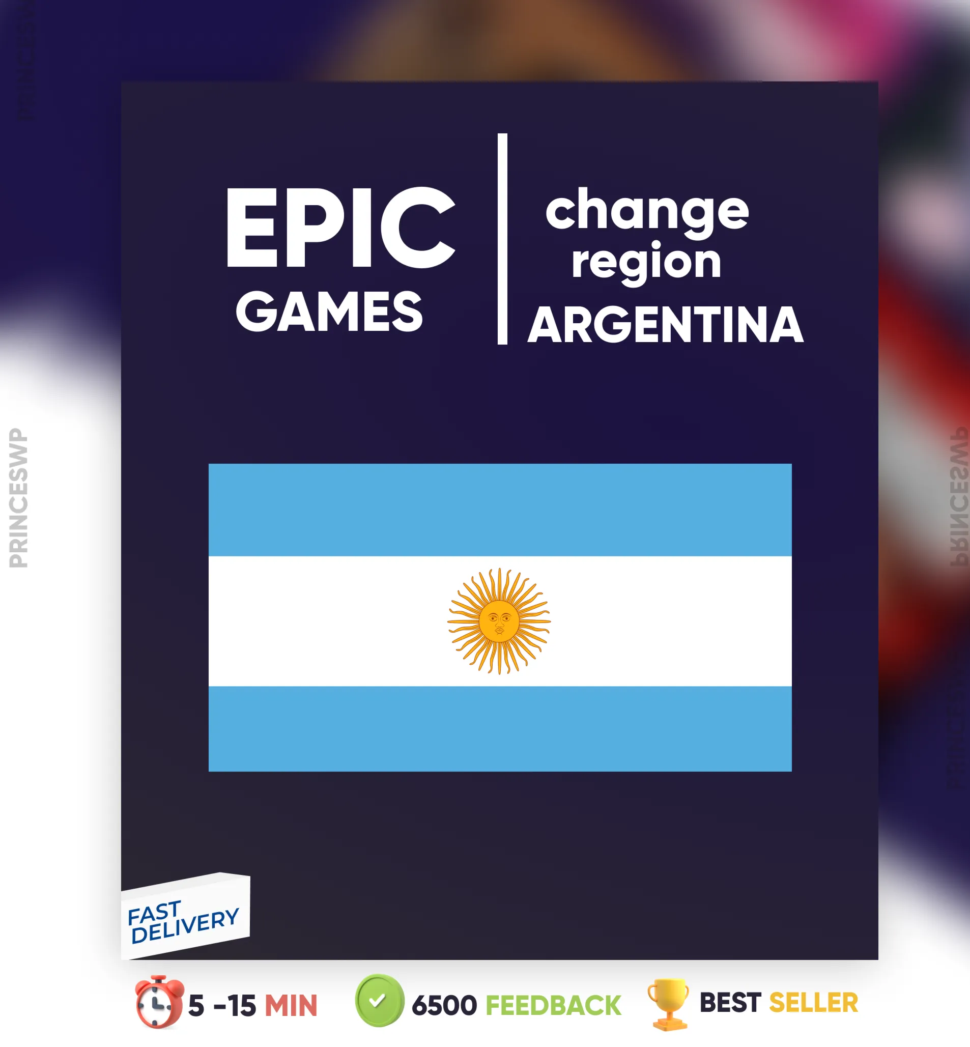 ✨ Смена региона Epic Games на Аргентина epicgames