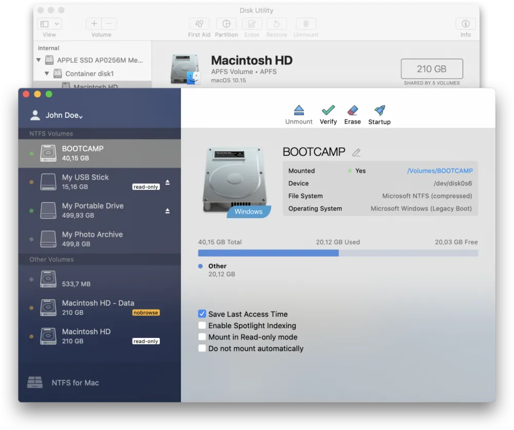 Paragon NTFS для Mac официальный ключ активации