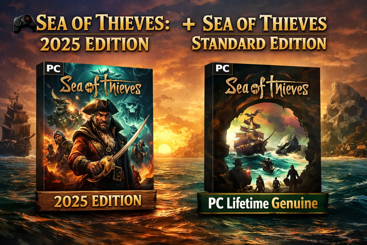 🎮 SEA OF THIEVES: 2025 EDITION + SEA OF THIEVES STANDARD EDITION (ПК)