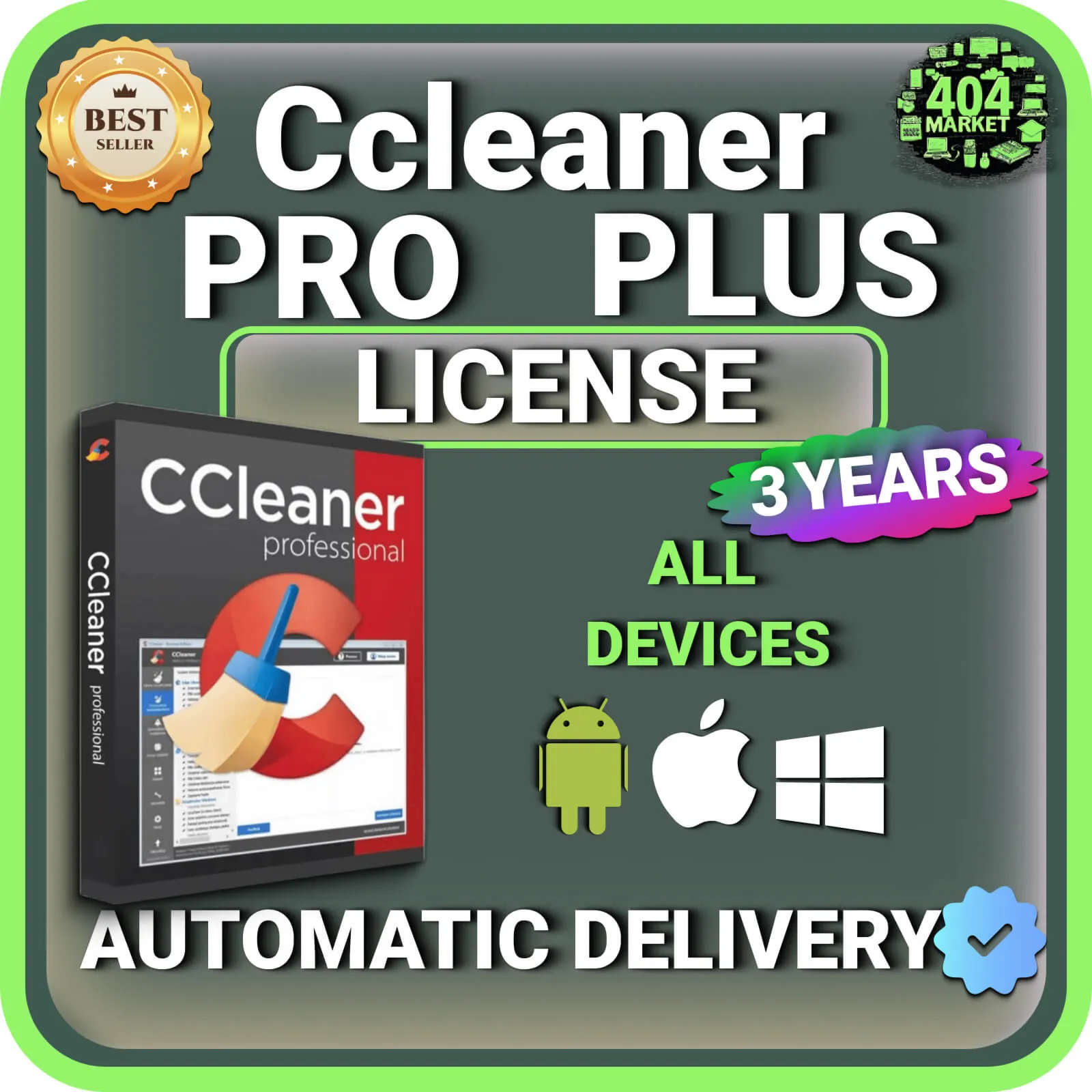 CCleaner Professional Plus 3 года Mac - Android  - Windows Лицензионный ключ