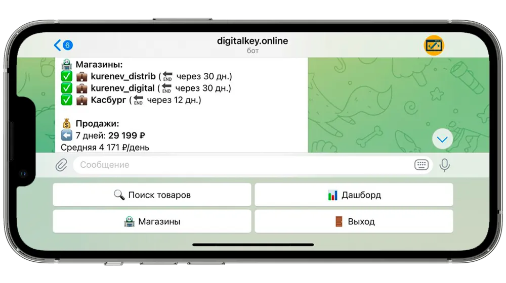 Цифровые ключи - продажи на Яндекс и Озон