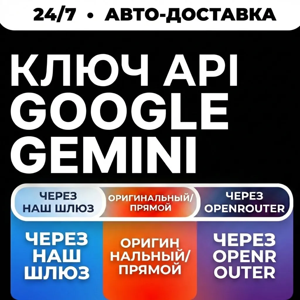 API-ключ Google AI Studio | Работает везде (в т. ч. в РФ) | Gemini 3.5 Flash, 3.1 Pro - irongamers.ru
