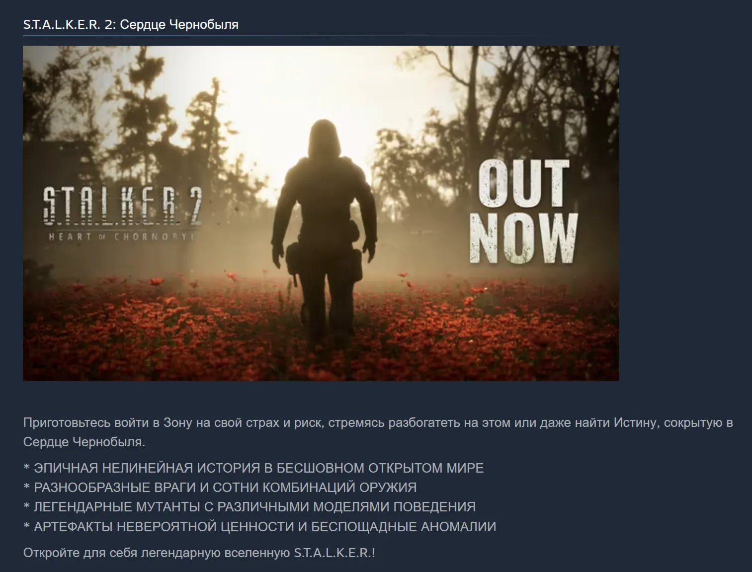 STALKER: Shadow of Chernobyl (Steam Gift Россия UA KZ) - irongamers.ru