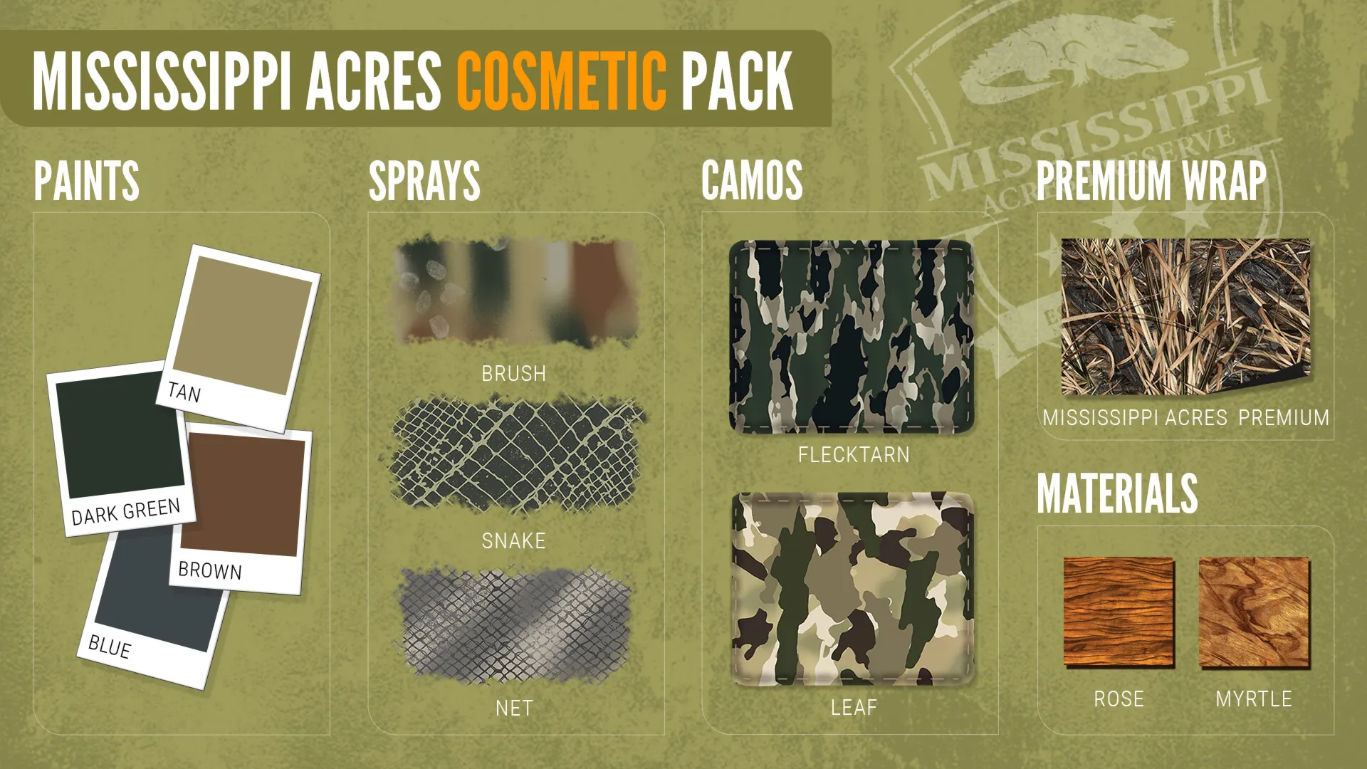 theHunter: Call of the Wild™ - Mississippi Acres Cosmetic Pack DLC Steam key