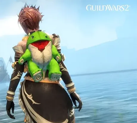 Guild Wars 2 - Зеленый Плюшевый Чехол Для Рюкзака Quaggan | Ключ GLOBAL / REGION FREE