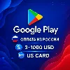 Купить Оплата Google Play из России US картой 3 – 1000 USD игры и приложения / Смена региона