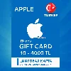 Купить АВТО ITUNES 10-4000 ЛИР (TRY) ПОДАРОЧНАЯ КАРТА | ТУРЦИЯ