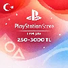 Купить Подарочная карта PlayStation Store (PSN) Турция 250–3000 TL, цифровой код