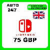 Купить АВТО КАРТА ПОПОЛНЕНИЯ Nintendo eShop 75 GBP UK 24/7