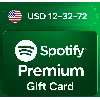 Купить Карта Spotify Premium 13-39-78-156 USD США