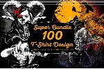 Super Bundle 100 T-shirt Design