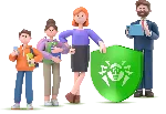 Dr.Web Family Security: 1 главное и 1 зависимое устр.