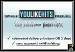 Youlikehits Aккаунт: 10,000 Поинтов (Новый/Пополнение)