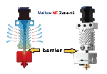 Хотэнд Космос Mellow NF V6-Zone  J-head Hotend Bowden