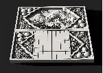 3d модель нард, шахматная доска для станка с ЧПУ