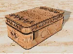 Шкатулка для бокалов DXF CDR, файлы для лазерной резки