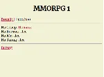 PHP-скрипт онлайн MMORPG игры