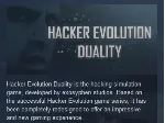 Hacker Evolution Duality STEAM KEY REGION FREE GLOBAL