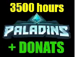 Paladins 3500 часов + ДОНАТ - ОНЛАЙН STEAM Аккаунт - irongamers.ru