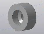 20.007 седло клапана. Трехмерная 3D-модель в компасе
