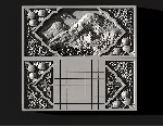 3d модель нард, шахматная доска для станка с ЧПУ