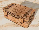 Шкатулка для бокалов DXF CDR, файлы для лазерной резки