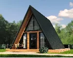 Прoeкт дома: каркасного дома A-FRAME 6х6 + 2м тераcс - irongamers.ru