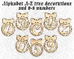Алфавит Шарики буквы a-z, цифры 0-9 для лазерной резки