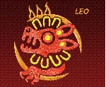 Знак зодиака Лев. Дизайн машинной вышивки 2 размера
