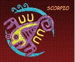 Знак зодиака Скорпион. Дизайн машинной вышивки 2 разм.