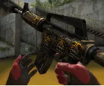 M4A1-S | Mud-Spec С 4 СЛУЧАЙНЫМИ НАКЛЕЙКАМИ