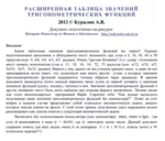 Расширенная таблица значений тригонометрических функций - irongamers.ru
