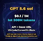 GPT 5.6 sol | 500 МЛН ТОКЕНОВ | АВТОВЫДАЧА 24/7 | API VS•Code/Cursor/CLI/Боты - irongamers.ru