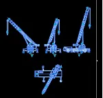 Динамически изменяемый блок крана Liebherr LTM 1120