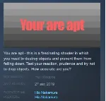 You are apt STEAM KEY REGION FREE GLOBAL