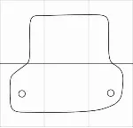 AUDI A3 Sportback 2004-- Лекала автоковриков, вектор